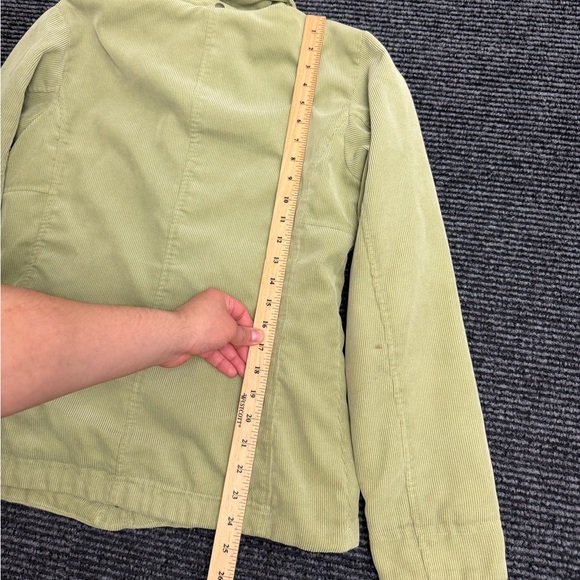 Vintage Patagonia Jacket Women’s M Green Corduroy Cordwarmer Fleece Lined Y2K - Picture 4 of 12